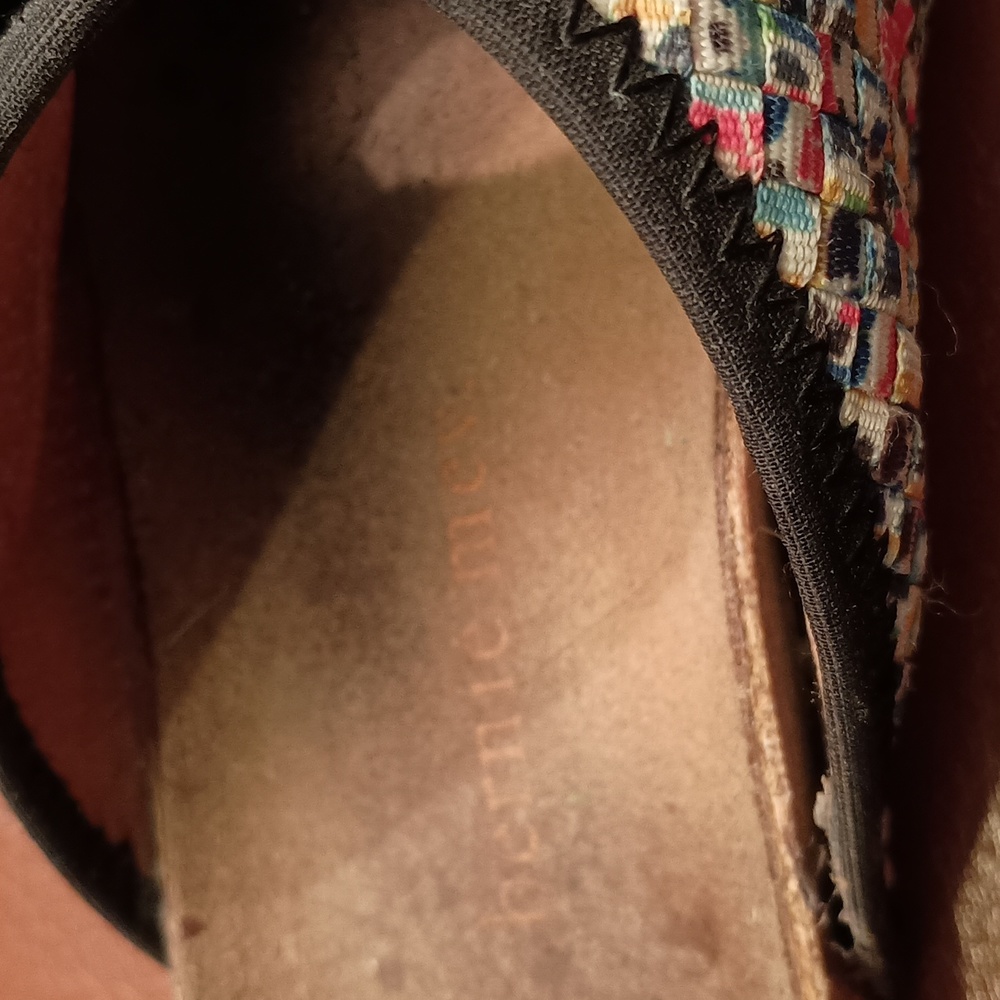 bernie mev multi color sandals, sz 36 - Picture 2 of 7
